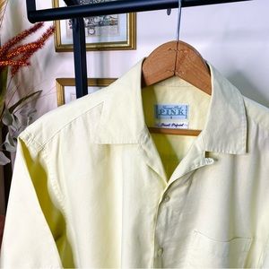 Thomas Pink Yellow Safari Short Sleeve Shirt S